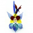 Kolibris auf Blume Orchidee