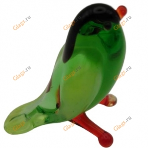 Glass Parrot Figurine