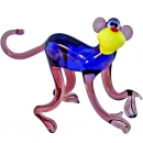 Decorative glass monkey